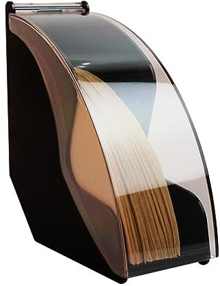 Porte-filtre à café, support pour filtre à café, boîte de rangement avec couvercle anti-poussière en forme d'éventail, pour cafés à la maison, capacité de 100 filtres en papier