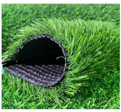 LOOQS Kunstrasen mit Abflusslöchern, Kunstrasen-Teppich für drinnen und draußen, synthetischer Rasenteppich, 2 cm Kunstrasenlandschaft für die Dekoration (Size : 78.7x39.4in)