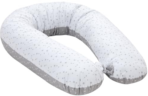 Bellochi | V-förmiges Schwangerschaftskissen | Extra Lang 170cm | 15cm Breite | 45cm Umfang | Extra Gefülltes V-Kissen für die Schwangerschaft | Baumwolle | Polaris