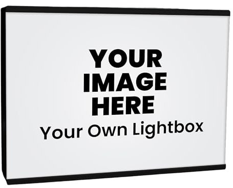 Photograph Light Box XL | A4 Custom Photo Print Lighting | Illuminated Custom Picture Night Lamp | LED Picture Foto Frame | Photo Upload Display Sign | Personalised Home Decor