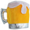 Chapeau chope de bière. Chapeau de fête fait main en forme de chope de bière.