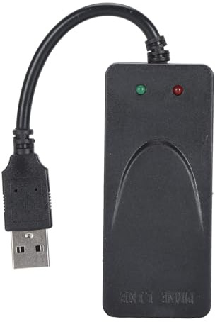 USB 56K Externes Einwahl-Fax-Datenmodem, Zwei RJ11-Anschlüsse unterstützen Anrufer-ID, Computer-Laptop-Faxmodem für Windows für Linux
