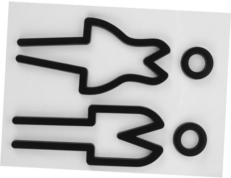ASAKKURA 1satz Outdoor Badezimmer Türschild Metall Toilettenschild Für Männer Und Frauen Kreative Wc-identifikationsplakette Geeignet Für Hotels Restaurants Und Geschäfte