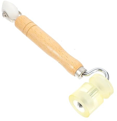 OSALADI Wallpaper Construction Press Wheel Pressure Roller for Seam Finishing Wooden Handle Roller Wheel for DIY Decorating Tools and Wallpaper Tools Use As Press Seam for Smooth Applicati