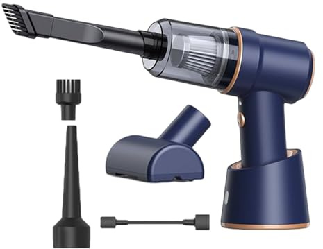Aspirapolvere portatile per auto portatile - Pulizia a compressione sottovuoto | Ricaricabile a mano, 120 W, pulitore wireless, per la pulizia dei dettagli auto per auto, casa, animali