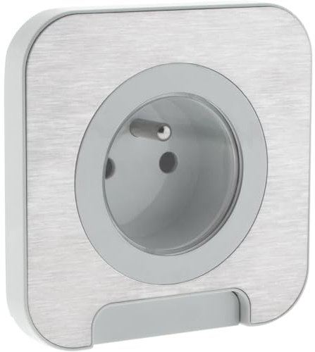 Wasserdichte Steckdose Cover IP44 16A - Metall gebürstet - Protec