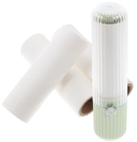DEARMAMY Portable Sticky Lint Roller with 3 Refills, High-adhesion Tear-off Sheets, Compact Abs Travel Size Lint Remover for Clothes and Bedding