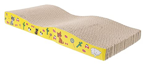 CIYODO 1 Pièce Grattoir pour Chat de Vague pour Gratter Planche Résistante pour Accessoire de Divertissement pour Animaux de Compagnie