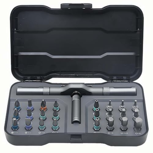 24 in 1 Magnetic Ratchet Screwdriver Set, DIY Precision Toolkit with Detachable Handle, Ideal for Home Repairs, Computer & Furniture Fixes, On - The - Go Gift for Handymen