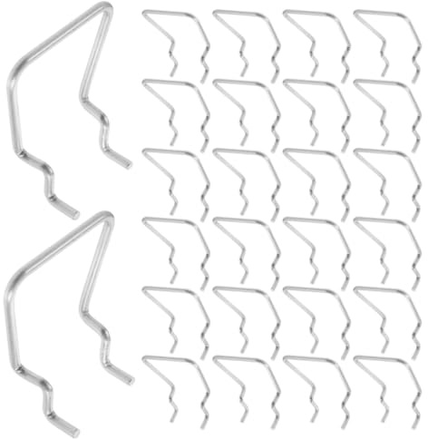 MOTHNUR 30 Stück 30-teiliges Lochwand Haken Set aus hochwertigem Edelstahl mit glatten Kanten für sicheren Halt als Werkzeughalter für Zangen und Werkzeuge, passend für Lochabstand 25 mm,