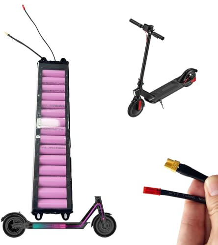 JHKJ Batteria al Litio per Monopattino Elettrico 36V 4,4Ah 5,2Ah 6,6Ah 7,8Ah 10,4Ah Batteria agli ioni di Litio ad Alta capacità di Ricambio per Kit Motore Monopattino Elettrico M365,36v6.6ah
