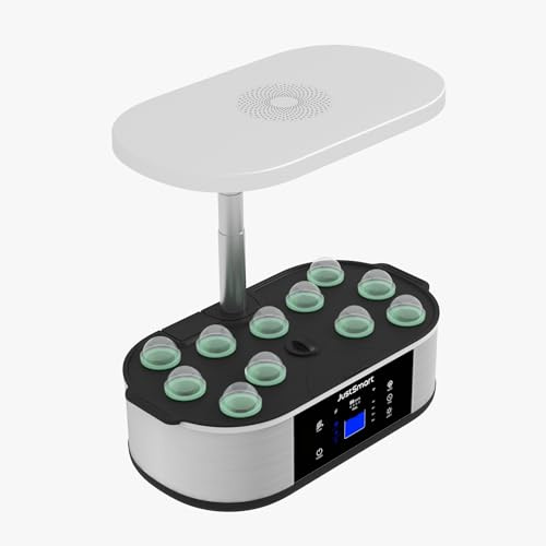Garvee WLAN Smart Hydroponisches Anzuchtsystem – 12 Pods, 5 Beleuchtungsmodi, 30W LED, höhenverstellbar bis 76cm, 5L Tank, automatischer Timer (4/8/12/16h), Indoor Kräutergarten – European regulations