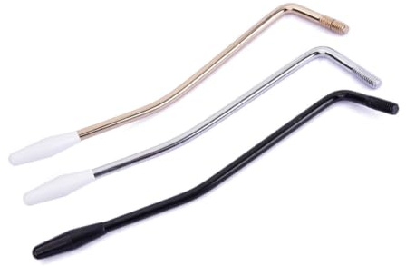 Luxshiny 3 Pezzi Leva Tremolo per Chitarra Elettrica Filettatura 5.8-6.0mm, Metallo e Plastico, Installazione Rapida per Ponte Tremolo Singolo