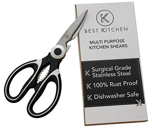 Best kitchen Heavy Duty Cooking Scissors for Poultry, Meat, Herb Cutting - Multipurpose Dishwasher Safe Kitchen Shears - Surgical Grade Stainless Steel