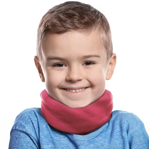 Tough Kids Neck Warmer - Toddler & Kids Neck Gaiter & Ski Mask - Fleece Gaiter Snood