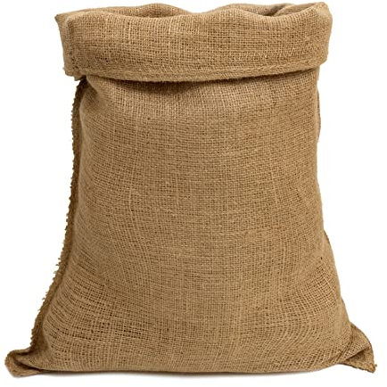 IPEA Bolsa de Yute de Grandes Dimensiones – 80 x 50 cm – Made in Italy – 1 Unidad – Saco de Yute Tejido Natural para Manualidades, Decoración, Jardín, Fiestas, Bricolaje, Caja de Objetos