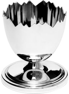 Brillibrum Coquetier design de luxe en argent sterling fait à la main élégant bijou de table en argent sterling Coquetier de qualité supérieure en argent 92,5 % (variante 2 sans gravure)