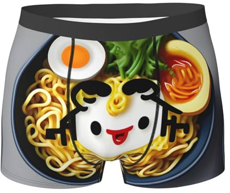 Boxer japonais de qualité supérieure avec motif carpes koï absorbant la transpiration, Coquetier Noodle Ramen, L