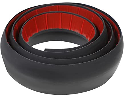BESTonZON Bodenübergangsleiste Selbstklebend Pvc Teppichkantenleiste Schwarz Flexibler Übergangsstreifen für Türschwellen und Bodenbeläge Zuschneidbar Anwendbar für Wohn- und Gewerberäume