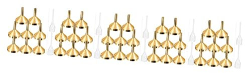 Cabilock 5 Set Imbuto in metallo profumo imbuti per riempire bottiglie kit colmar imbottitura borraccia mini imbuti metallici piccolo imbuto di metallo fungo fiala pillola vassoio attrezzo