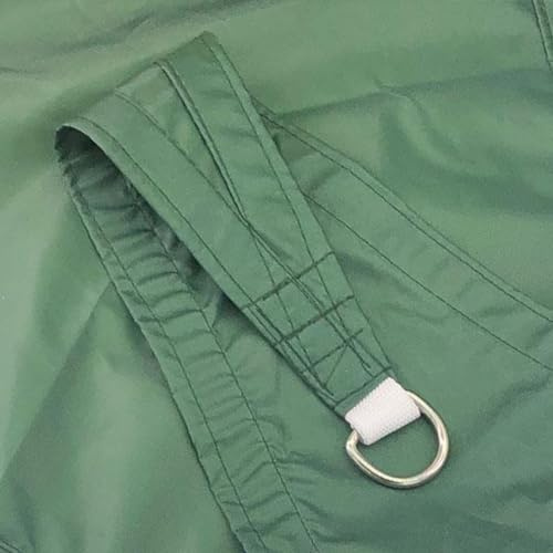 ENEN Vela Ombreggiante Impermeabile, Vele Ombreggianti Triangolari Tenda a Vela per Esterno Telo Tenda da Sole, Vela Ombreggiante per Terrazza Giardino (5X5X5m,Verde Scuro)