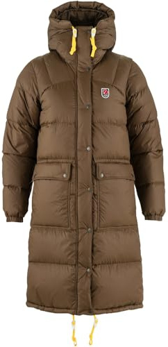 FJALLRAVEN 86126-299 Expedition Lång Down Parka W Jacka Dam Mörk Oak Storlek S