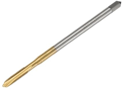 QUARKZMAN M5 x 0.8 H2 Taraud À Point Spirale Métrique 100mm (4) | Taraud À Vis Extra-Long, Acier Rapide 6542 Revêtu De Titane, Outil De Filetage Taraudage
