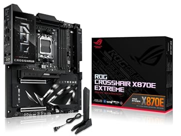 ASUS ROG Crosshair X870E Extreme Gaming Motherboard Socket AMD AM5 (Ryzen 9000, E-ATX, 3X PCIe 5.0, 2x PCIe 4.0, DDR 5 Memory, WiFi 7, AI Overclocking, PCIe Q Release, Aura Sync)
