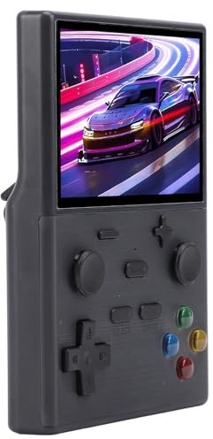 Plyisty Handheld Retro Game Console, 4 Core ATM 7051 CPU Cable Cladding Video -Video -Nisturbe Blame ProGagle Game for Linux System for Entertainment (Black)