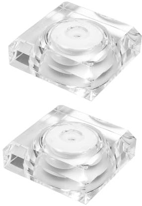Vaguelly 2stücke Led Kristallglas Lampenhalter Mit Bunter Farbwechsel-led Lichtbasis Kreative Vase Lampe Für Dekoration Eisfigurenbeleuchtung Für Schaufenster Museen Vitrinen Batteriebetrie