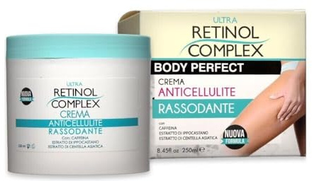 Retinol Complex Crema Anticellulite Rassodante, con Caffeina e Centella Asiatica, 250ml