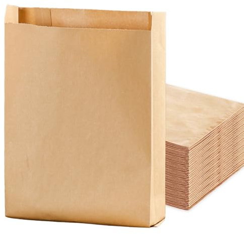 200 Stück Papiertüten Braun, 28 * 18 * 6cm Butterbrottüten, Geschenktüten Partytüten aus Papier Plätzchentüten Papier Packpapier Tüten Bäckereitüten für DIY Papiertüten Adventskalender Geschenktüten