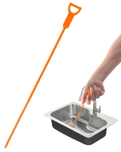Gancho de dragado de alcantarillado - Limpiador de limpieza, Herramienta para tubos | Stick para la depilación del cabello doméstico, gancho de limpieza anti -bloqueo para el baño, desagüe del piso d