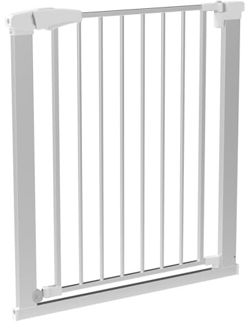 YEAUPE PRO Griglia di protezione per scale senza foratura, per bambini, 68-73cm, griglia di protezione per porte e scale, griglia di protezione per porte, cani, apertura manuale, 1 mano, solo per