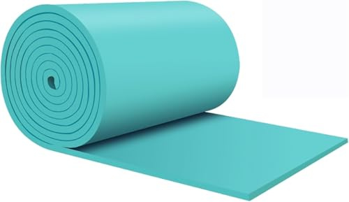XYWGBMS Sound Proofing Panels Self-Adhesive Acoustic Panels, High Elasticity Insulation Proofing Panels, Sound Treatment Wall Panels for Recording Studio, Home, Offices,Light Blue-10mm-1x8m