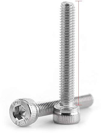 100 Pezzi Viti Testa Cilindrica Esagonale Incassato Acciaio Inossidabile SS304 M3x14mm Fissaggio per Meccanica