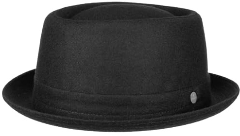 LIERYS Panno Wool Pork Pie Filzhut Temperaturregulierend Hut Made in Italy Damen Herren Herbst Frühling Fedora