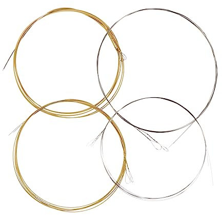 CIMAXIC 4stücke Mandolinensaiten Austauschbare Saiten Für Mandoline Langlebige Mandolinen-ersatzsaiten Aus Rostfreiem Stahl Mit Klarem Und Verschleißfestem Instrumententeil