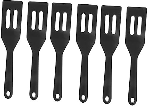 Holibanna 6 Pièces mini-pelle biscuit spatule de cuisson spatule en silicone pâtisserie s pour ustensiles de cuisine en silicone petite Gel de silice Noir