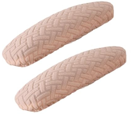 rockible 1 Paio di Copri Braccioli per Sedia da Ufficio, Copri Braccioli per Poltrona, Facili da Installare, Copri Braccioli Elastici per Sedia da Scrivania, Beige