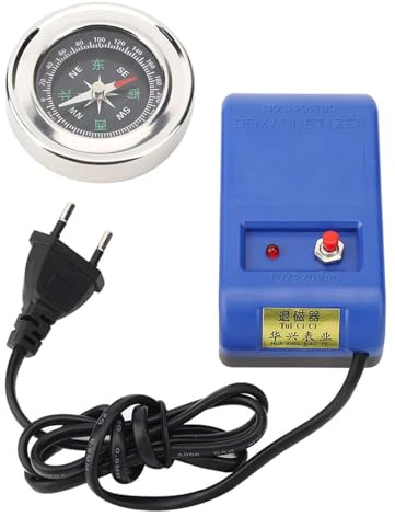 Risegun Elektrisk avmagnetiserare verktyg kompass set för Degaussser Watch Reparation (EU-lock)