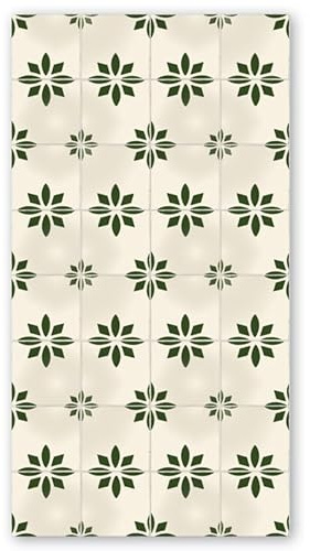 Panorama Alfombra Vinílica Cocina - Varios Tamaños - Modelo Vera Verde 80x150 cm