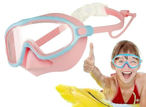 Générique Simmask, vidsyn, dimskyddsmask med öronproppar, glasögon för pojkar och flickor 4–16 år, , pool, sommar, sport