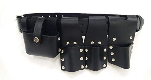 BBI Scaffold Leather Tool Belt 4 Pouch/Pockets 2 Spanner Frogs Level Holder & Tape Holder 1 Tools Belt