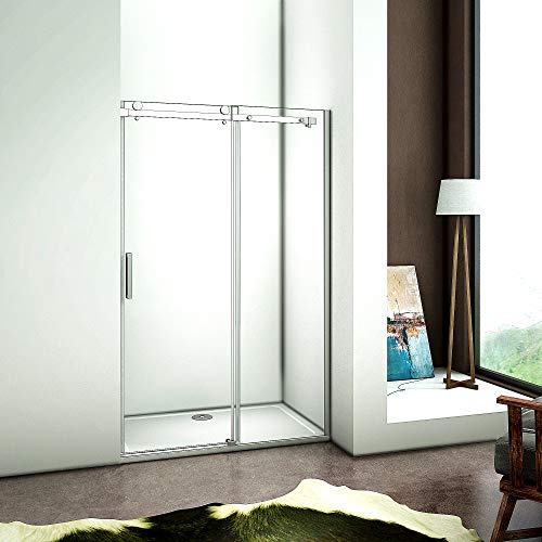 100cm Verstellbereich von 96-100cm Duschabtrennung Nischentür Dusche aus 6mm Sicherheitsglas T2