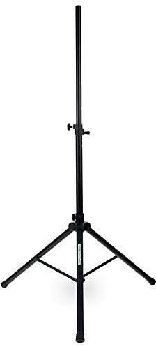 Pronomic SPS-2A Boxenstativ Alu - PA Lautsprecherständer aus Aluminium - Boxenständer mit federgelagertem Rastbolzen - ausziehbar von ca. 112-183 cm - Belastbarkeit: max. 50 kg - Schwarz