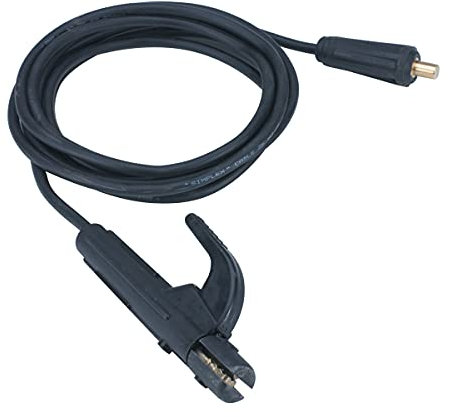 SCHWEISSKRAFT 1250353 Schweisskraft Kabel mit Klemme Elektrodenhalter, 4m Länge, 16mm2, KS 25/9mm, Klemme Elektroden 260A