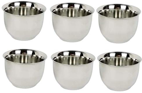 Tubayia 6 Stück 50ml Edelstahl Mini Kaffeetasse Espressotasse Trinkbecher für Camping, Reisen