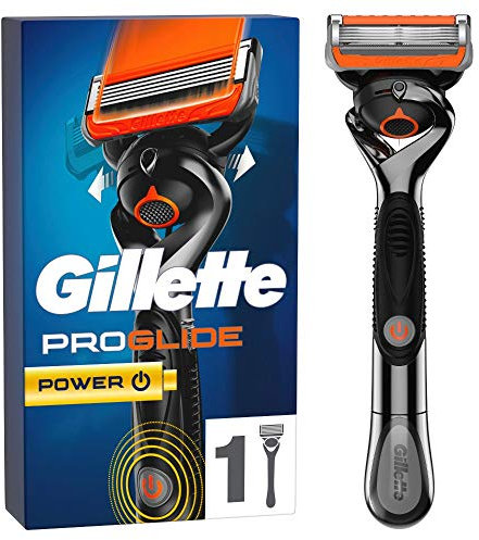 Gillette ProGlide Power Nassrasierer Herren, Rasierer + 1 Rasierklinge mit 5-fach Klinge, Geschenk Männer