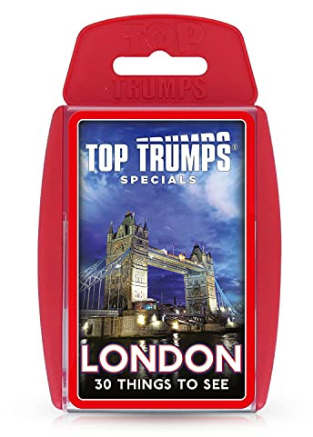 Top Trumps London 30 Things to See Specials Jeu de Cartes pour Apprendre Le British Museum, Le musée d'histoire Naturelle, Le musée des Sciences et Le Tower Bridge, Cadeau éducatif et Jouet pour
